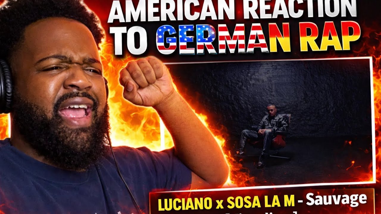 AMERICAN REACTION TO GERMAN RAP | LUCIANO x SOSA LA M - Sauvage [Visualizer]