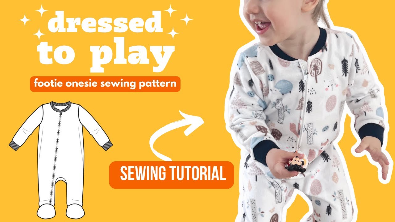 MATEI - DIY Baby Onesie Pattern [ Video Tutorial + PDF Sewing Pattern ]