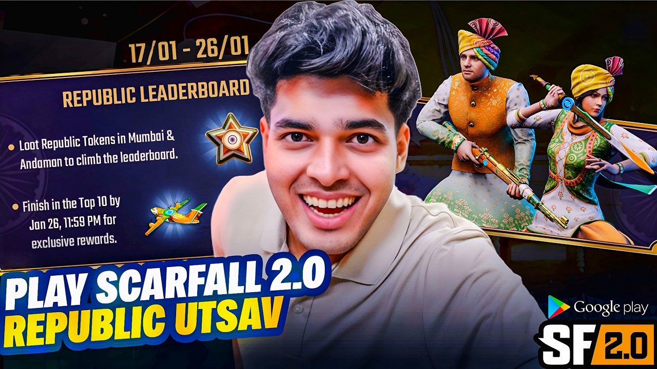 😯Jonathan × Republic Utsav Event? 🔥| Scarfall 2.0 First Event & promotion 🎁🎉