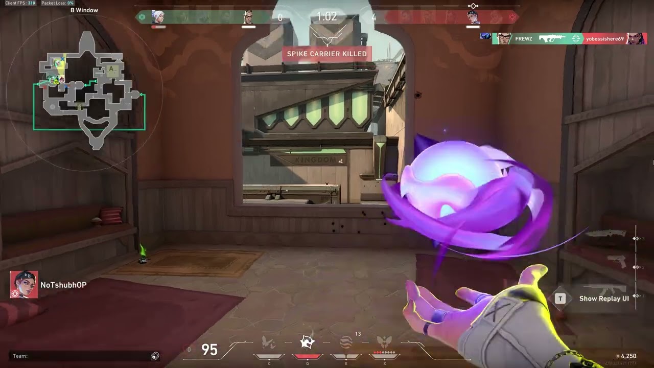 Clove 1 Hp Clutch (Teammate) #1hp #street2clutch #valoedit #valorant #viral #trending #fyp #foryou