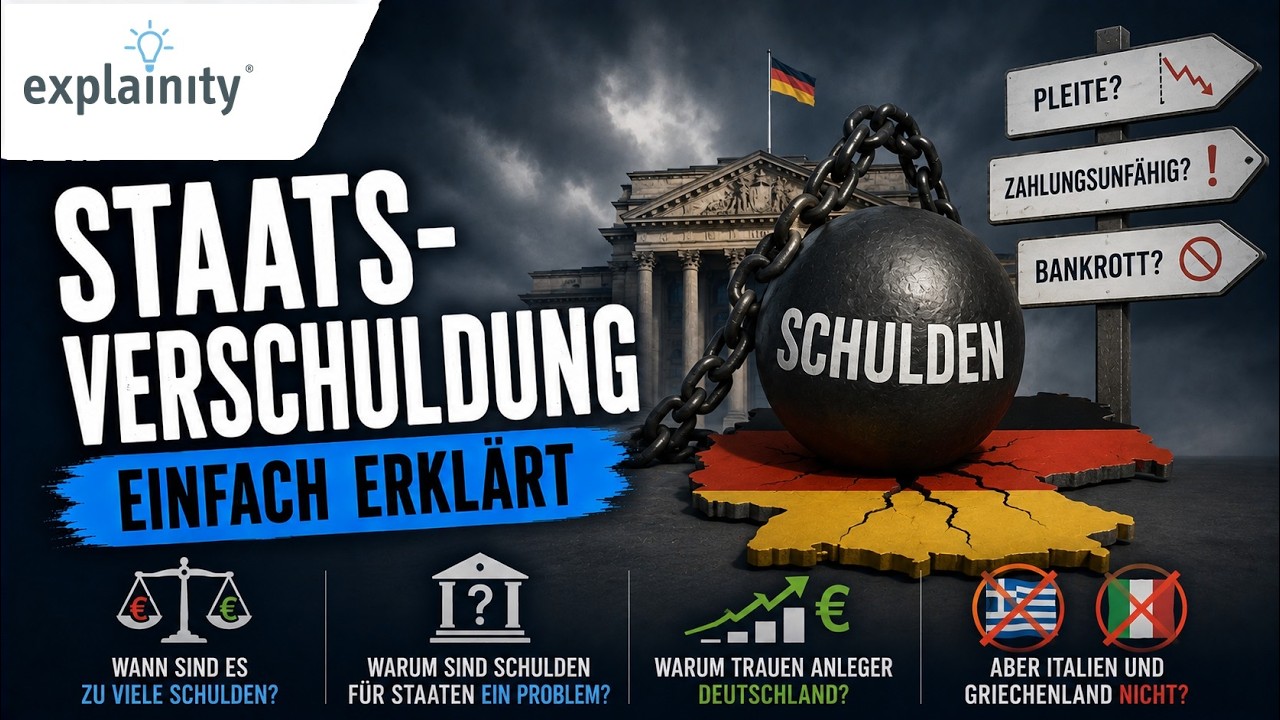 Staatsverschuldung einfach erklärt (explainity® Erklärvideo)