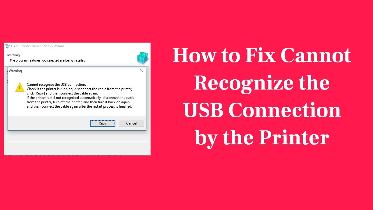 Как исправить ошибку «Принтер не распознает USB-подключение» | 100% работает.