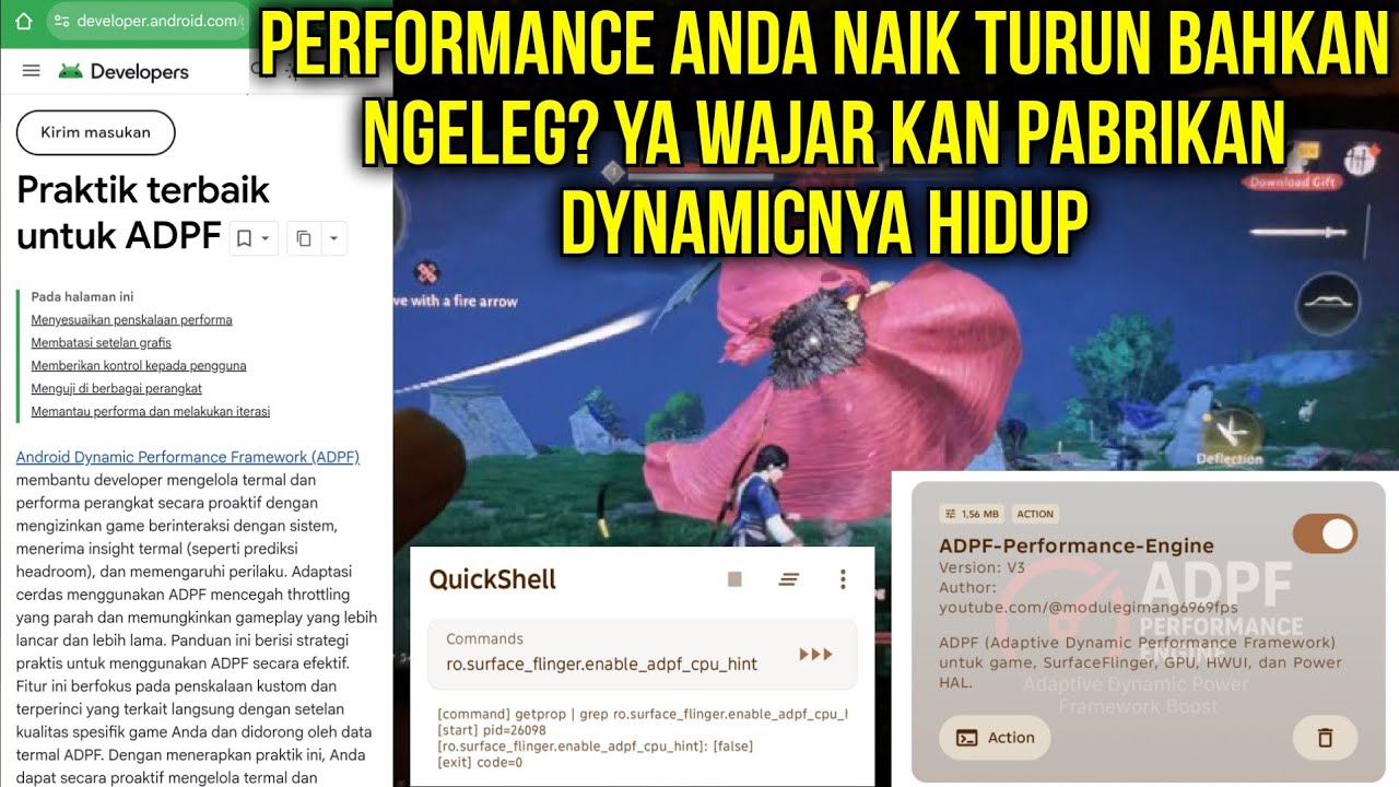 ⚡V3 Android Dynamic Performance Framework! Plugin Atur Dynamic Performance Hp Anda Agar Gaming 2026