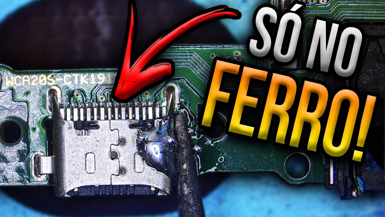 Como Trocar Conector Tipo C no Ferro de Solda! (Fácil e Bem Explicado)