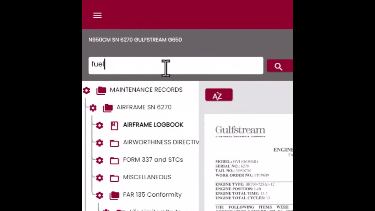 Vision Aircraft Records - How to Search