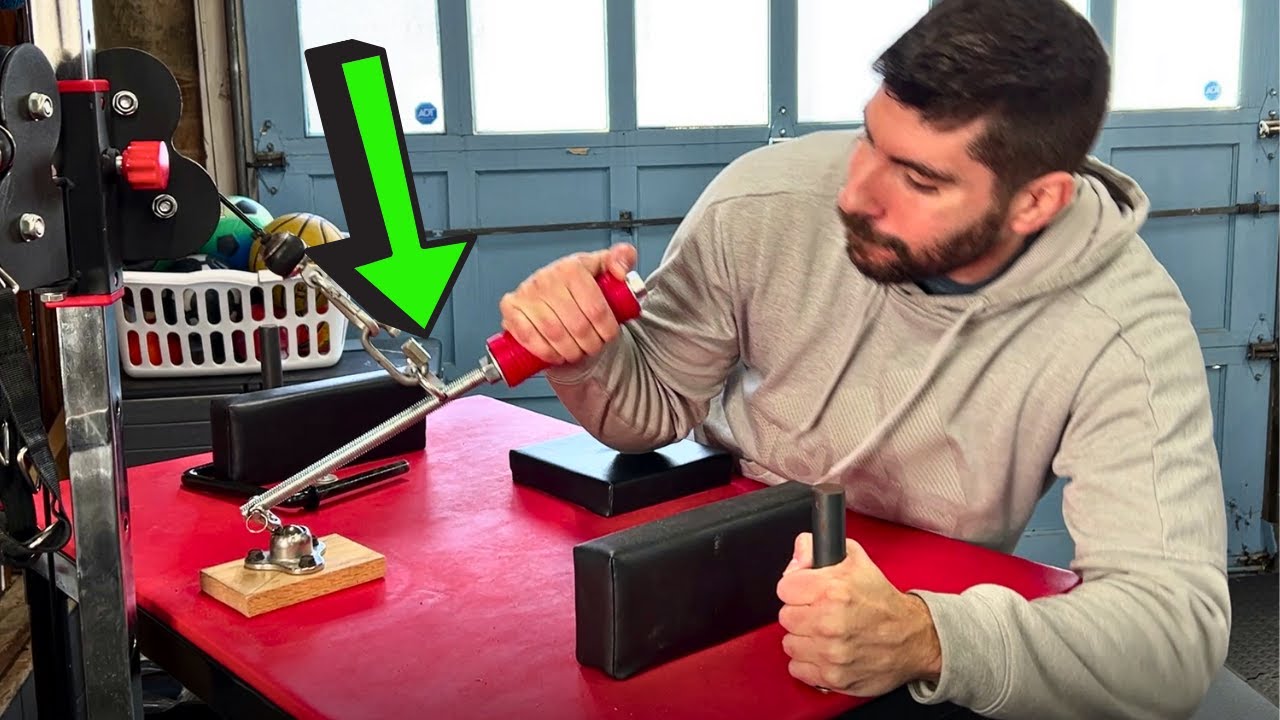 DIY Contraption Cable Attachment for Arm Wrestling