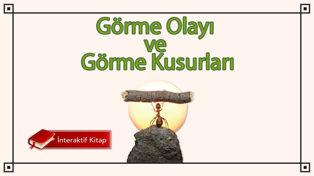 AYT Biyoloji | Görme Olayı ve Görme Kusurları #sayfa42