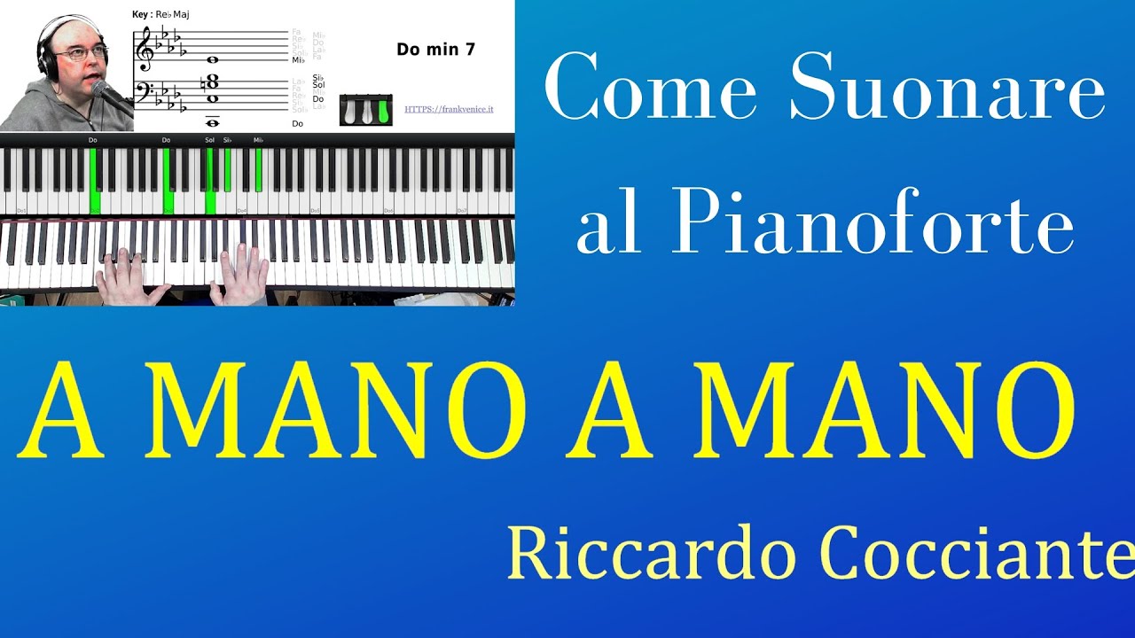Come suonare al pianoforte A Mano a Mano di Riccardo Cocciante | TUTORIAL