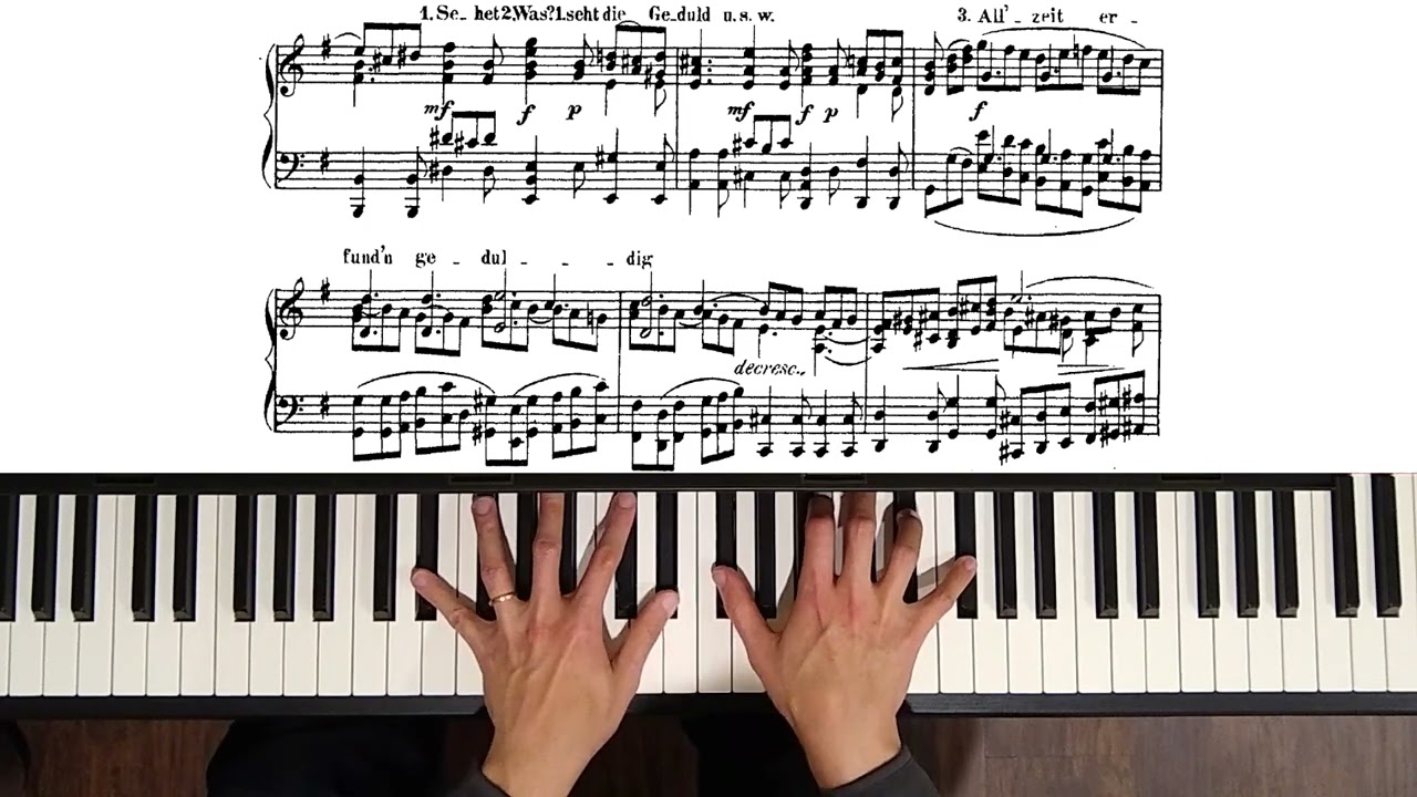 St Matthew Passion: 1. Kommt, ihr Töchter, helft mir klagen (piano transcription)