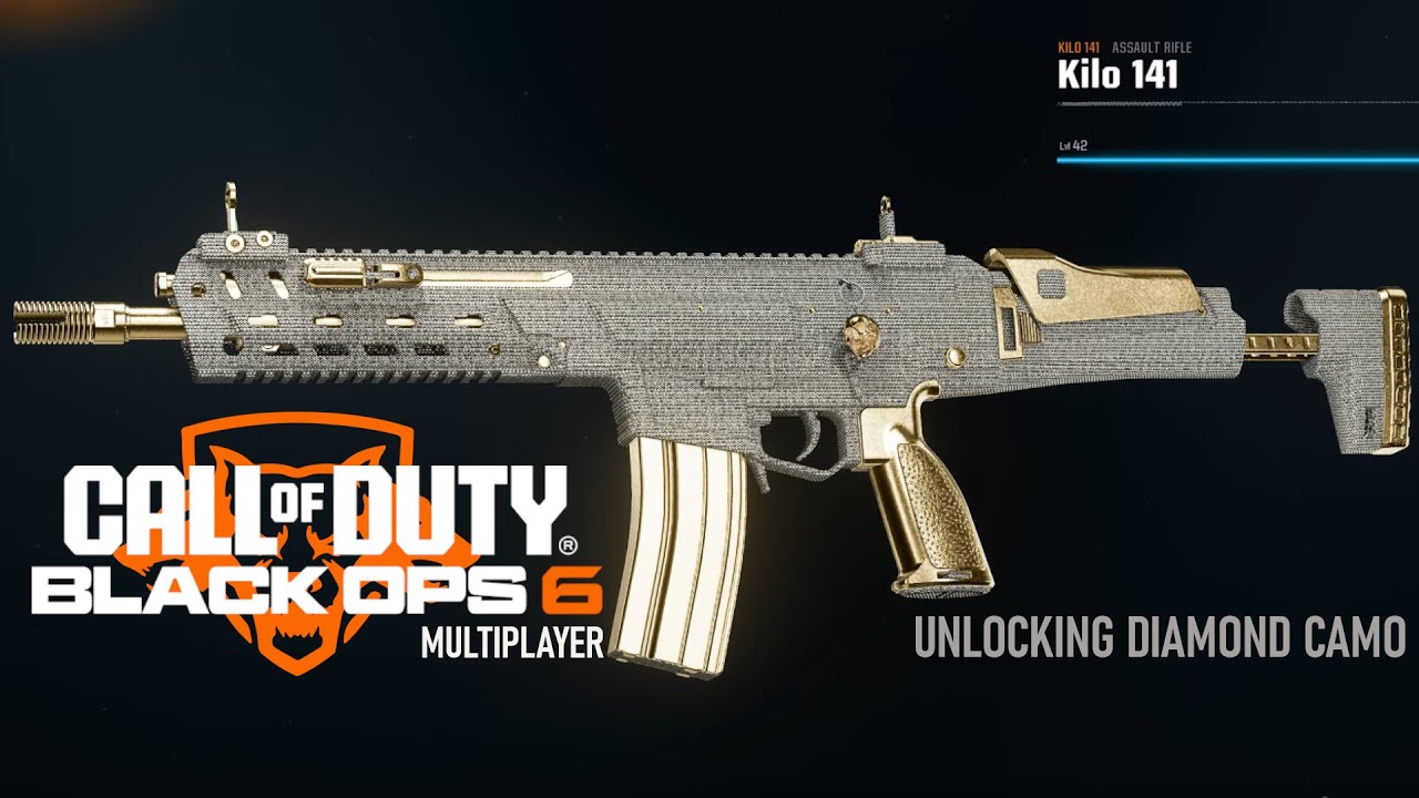 BLACK OPS 6 - KILO 141 ASSAULT RIFLE - UNLOCKING DIAMOND CAMO