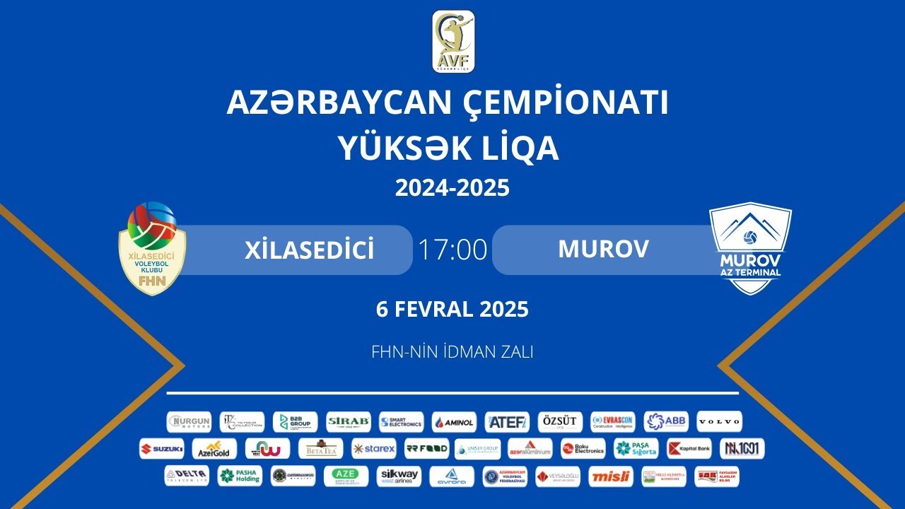 AÇ YÜKSƏK LİQA | IX TUR | XİLASEDİCİ - MUROV AZ TERMİNAL | KİŞİLƏR ( 06.02.2025 )