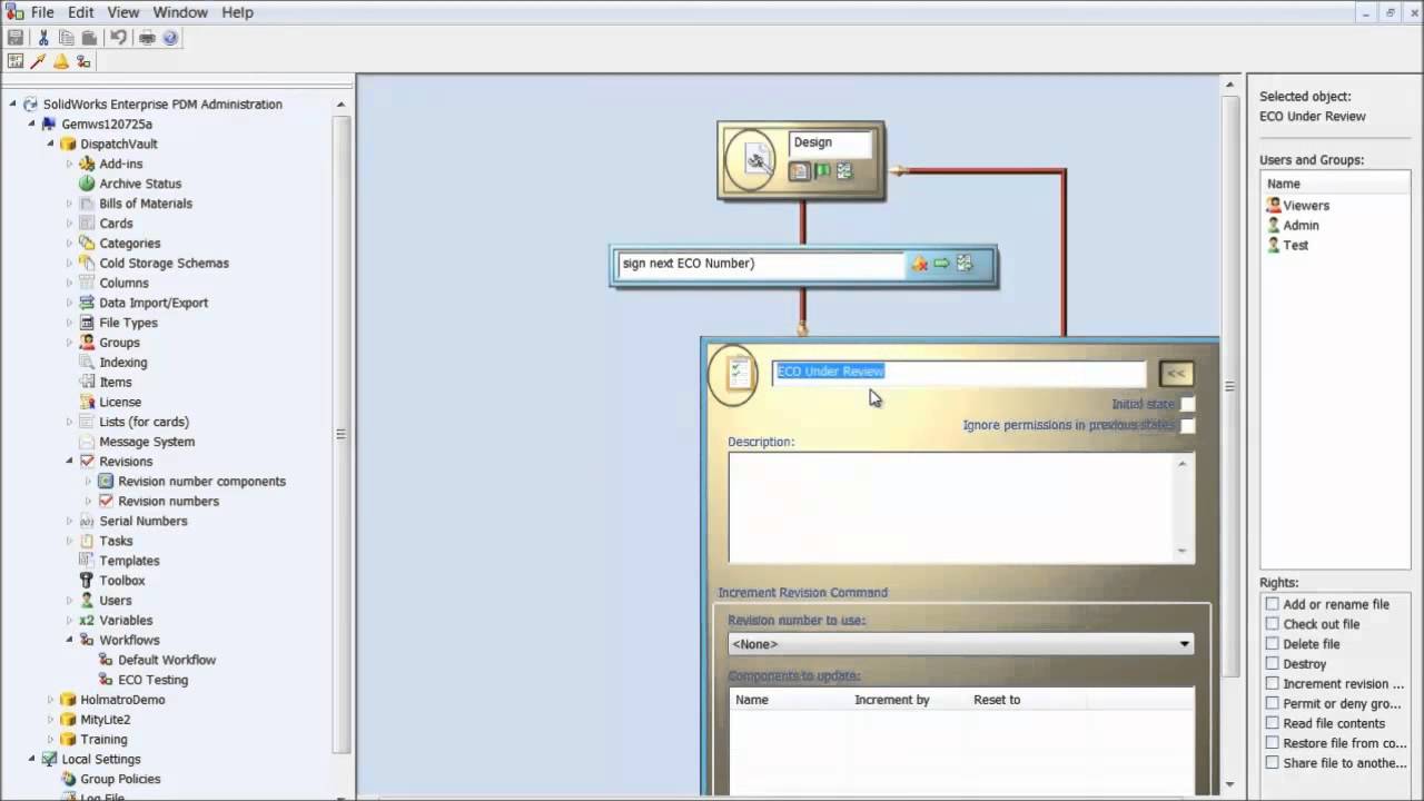 SOLIDWORKS Enterprise PDM – Revision as a Serial Number