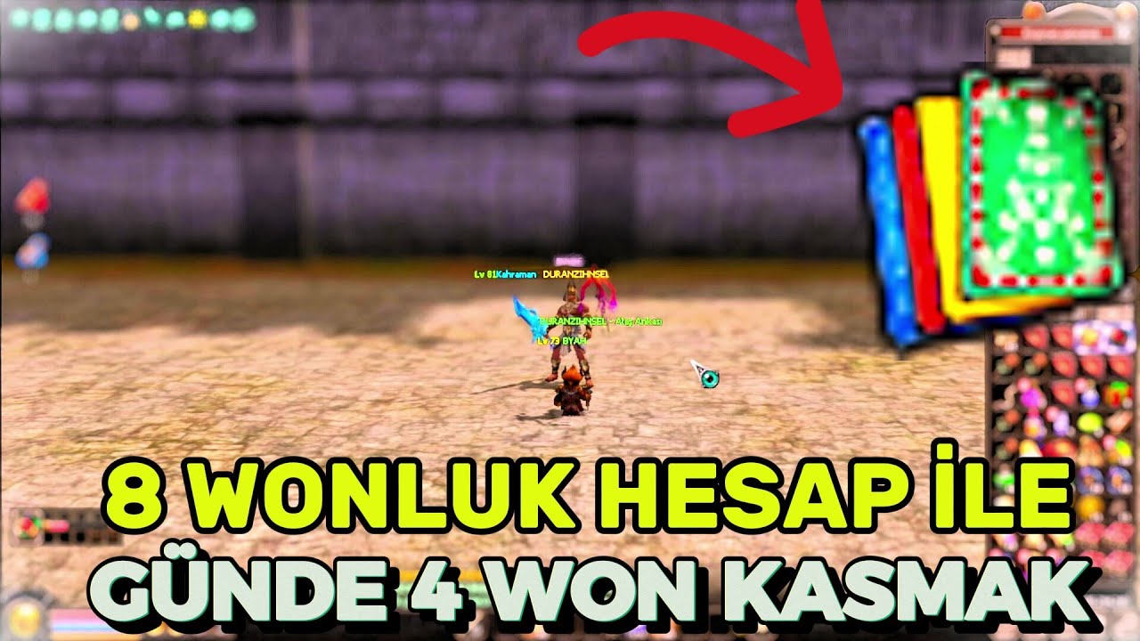 YENİ SUNUCUDA 8 WONLUK HESAP İLE GÜNDE 4WON KASMAK! 10 HESAP OKEY ETKİNLİĞİNE KATILIYORUM!#metin2tr