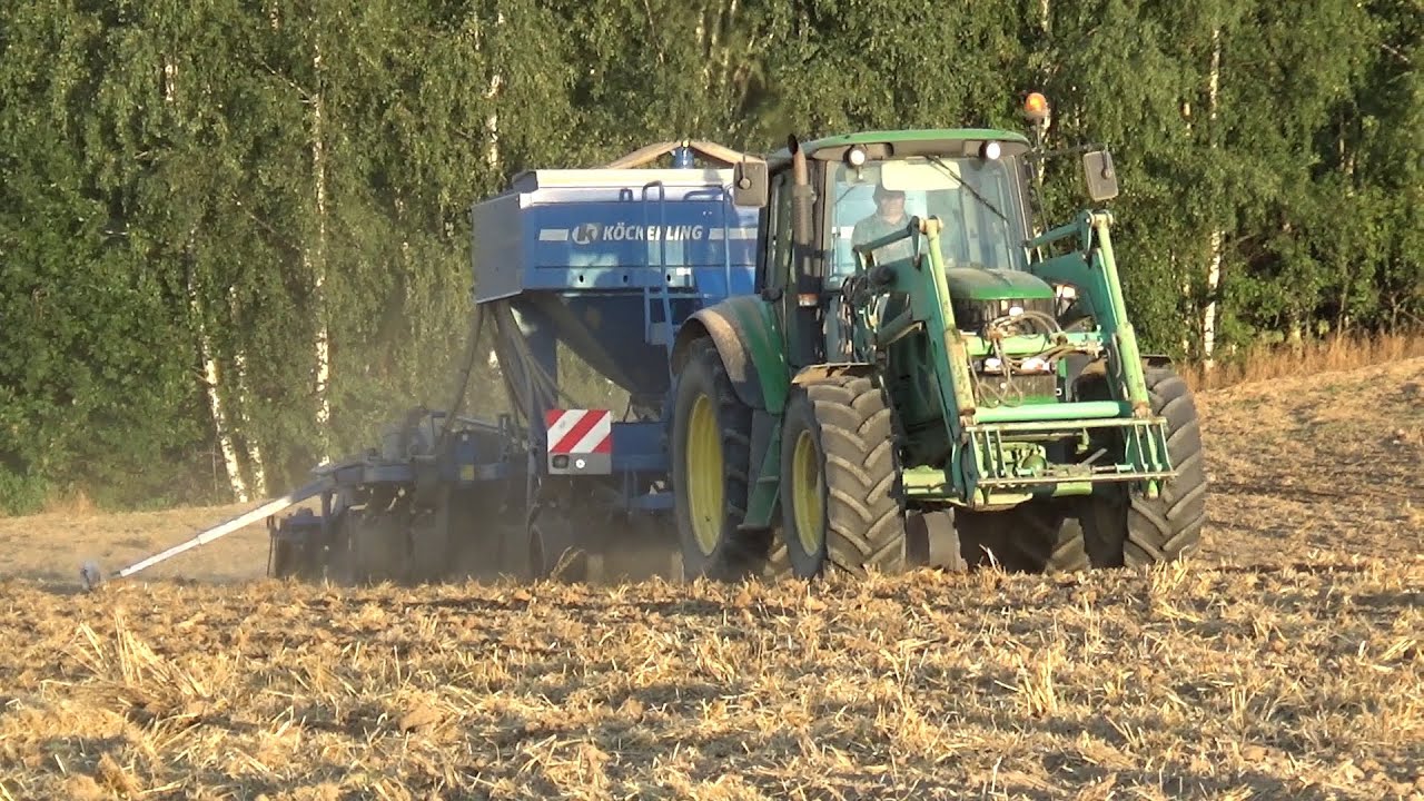 John Deere 130km i K&ouml;ckerling 4m?? kultywatorowanie i siew rzepaku 2019 #JohnDeere #K&ouml;ckerling