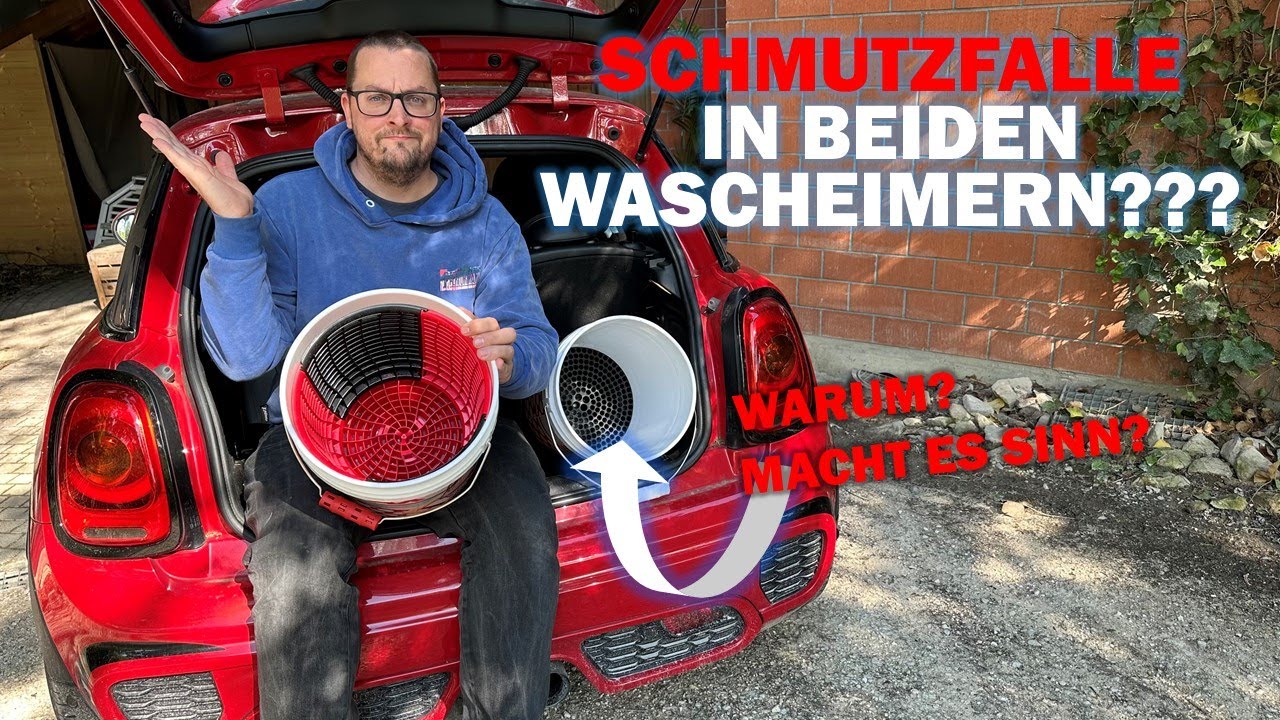 Schmutzfalle / Schmutzsieb in beiden Wasch-Eimern bei der 2 Eimer Waschmethode? Gute Frage!