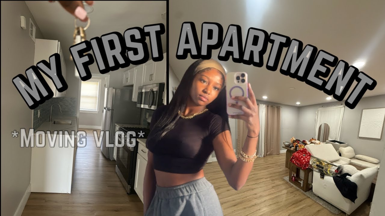 FIRST Apartment Move in Vlog: Apartment Search | Empty Apartment Tour | Cleaning and Organizing |