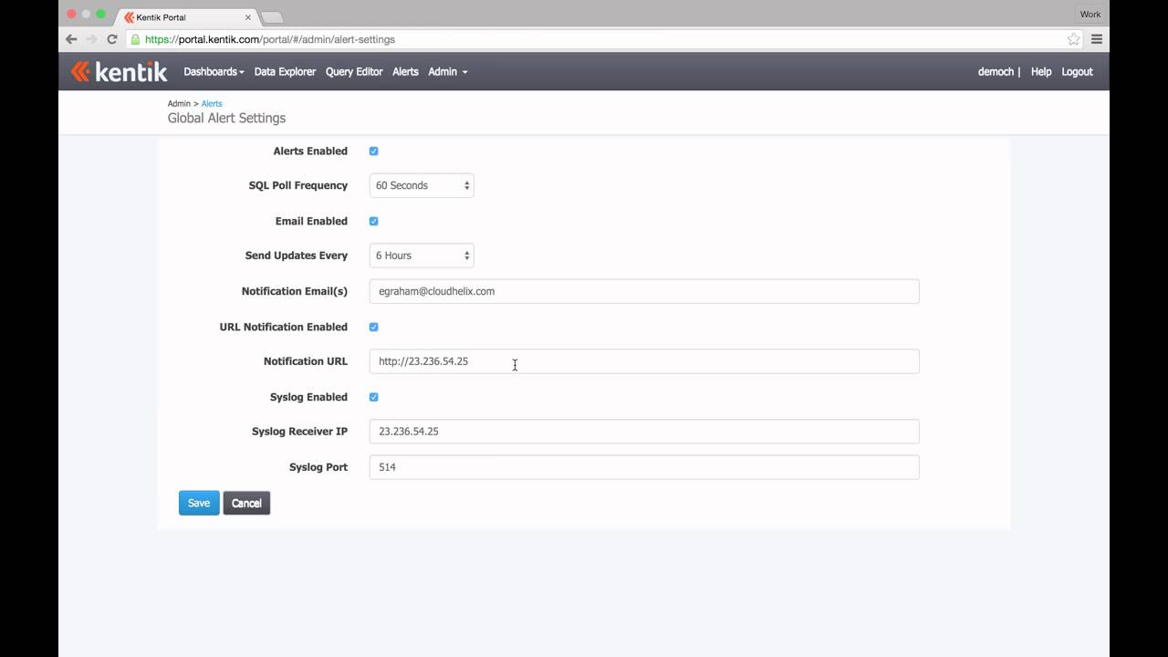 Kentik Detect Screencast: Alerting