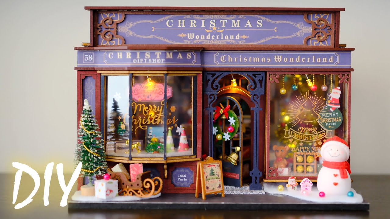 [4K] Christmas Wonderland || DIY Miniature Dollhouse Kit - Relaxing Satisfying Video