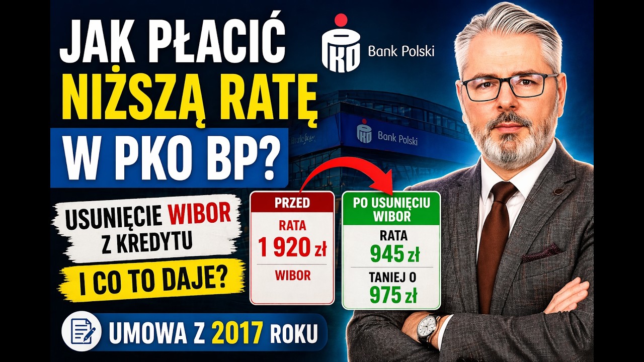 Jak płacić niższą ratę w PKO BP? Usunięcie WIBOR z kredytu &ndash; ile możesz zyskać? Kancelaria WIBOR