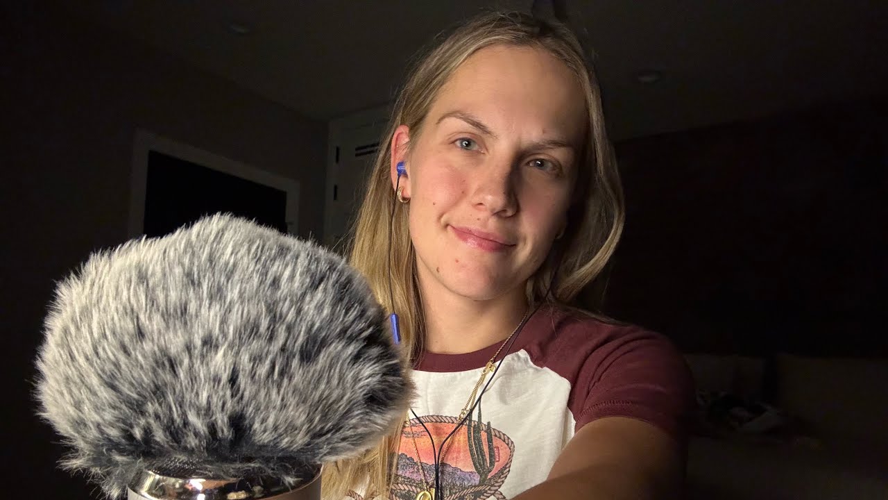 asmr - 10 minutes of fast and slow mic brushing/scratching