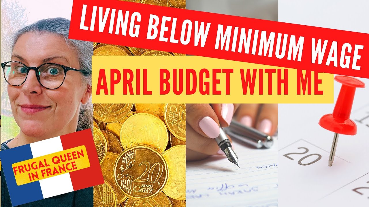 Living Below Minimum Wage - April Budget With Me #frugal #budget