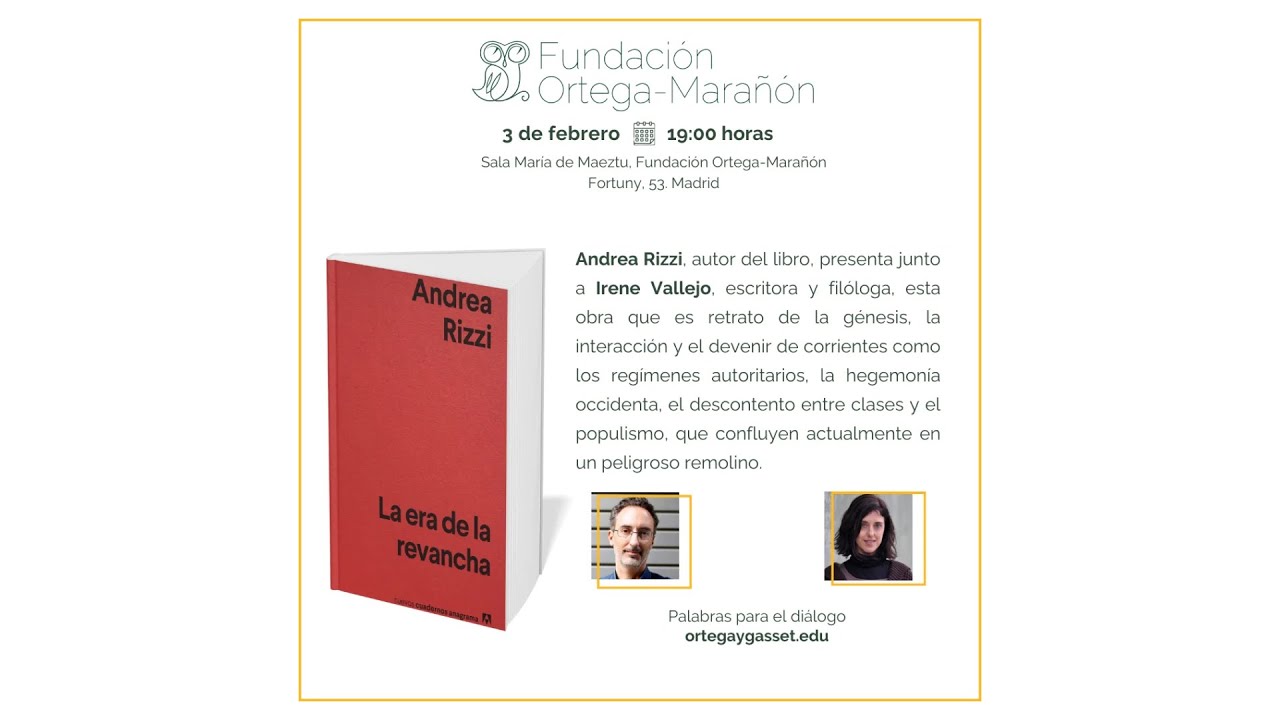 Presentación del libro «La era de la revancha»