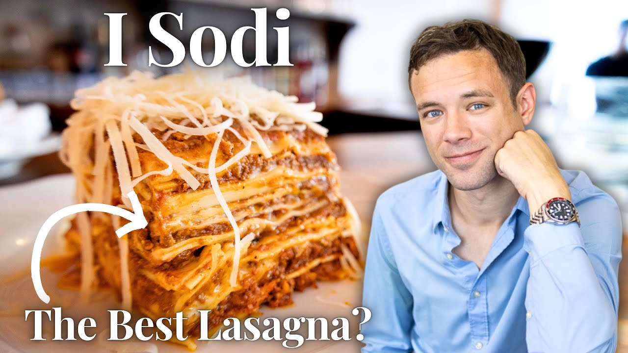 Eating at I Sodi. BEST Lasagna and Italian Restaurant in NYC?