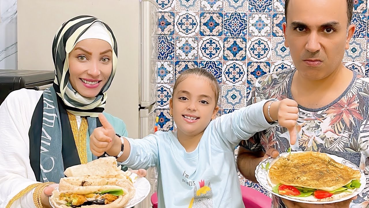 الفرق بين الرجالة والستات لما يعملو سندوتش الترند 😂