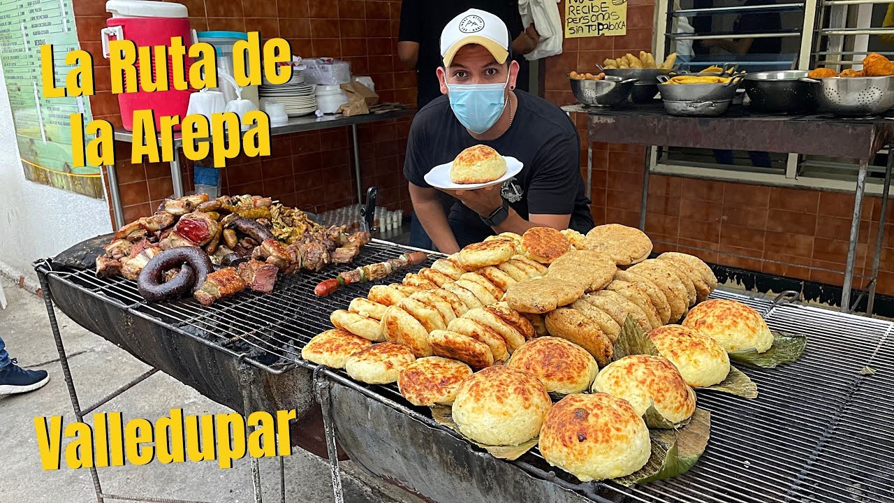 Probando las mejores AREPAS de VALLEDUPAR 🥯 La Majoma - Las arepas de Yane y El arepazo de la Negra