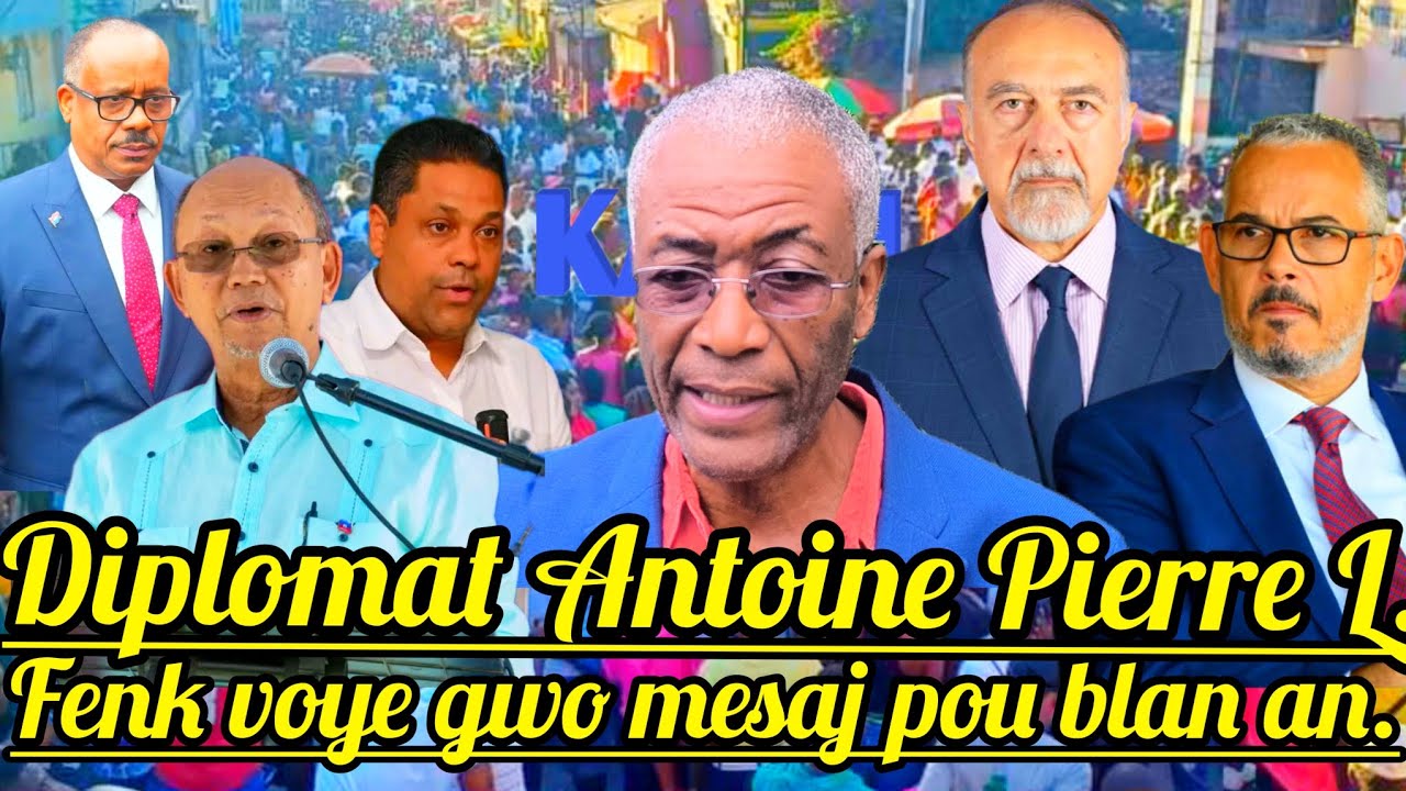 Sa fenk tonbe😱🆘Diplomat Antoine Pierre Louis fenk Voye gwo mesaj Pou Ameriken🇱🇷ak pati politik yo.
