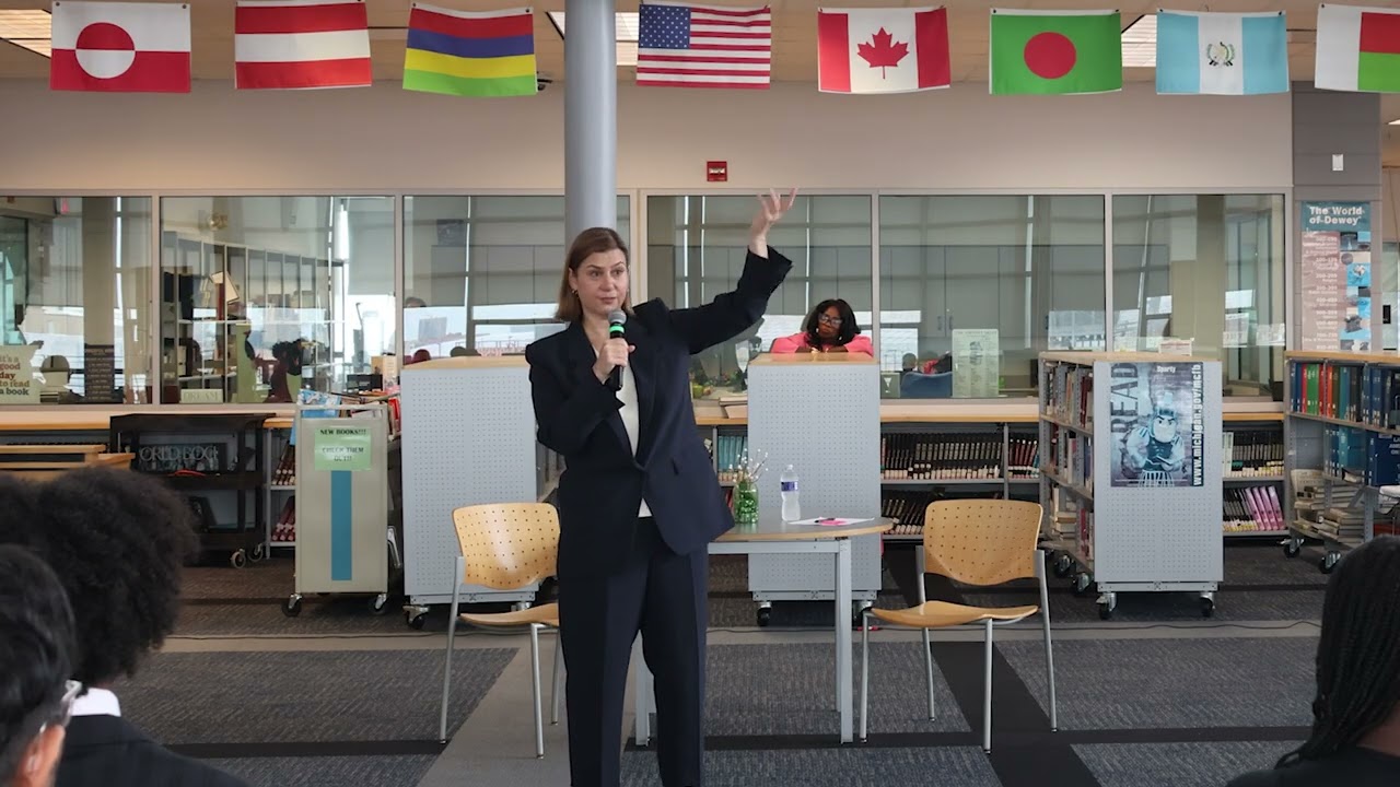 Slotkin Hosts Town Hall With Students at Cass Technical High School