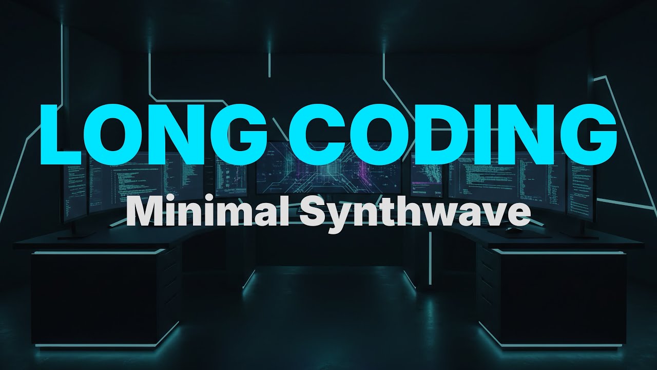 Coding Music | Minimal Synthwave for Long Coding Sessions (1 Hour)