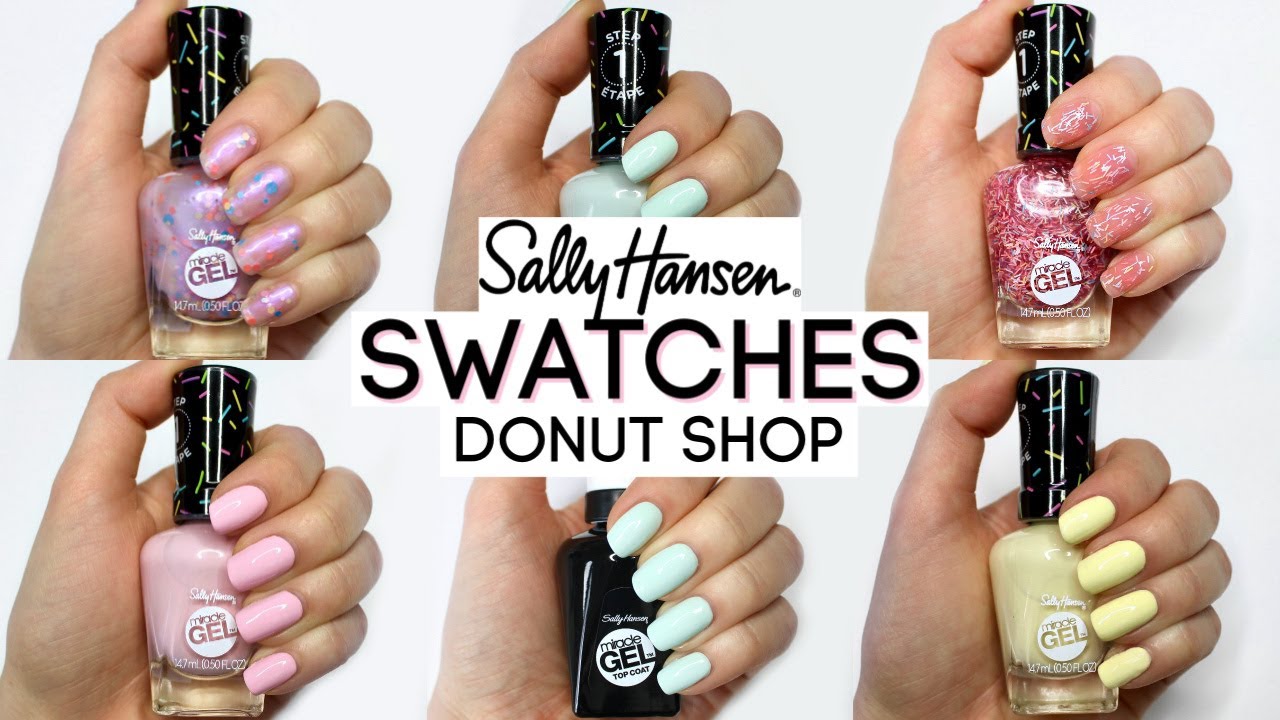 NEW Limited Edition Sally Hansen Miracle Gel Donut Shop Collection Swatches