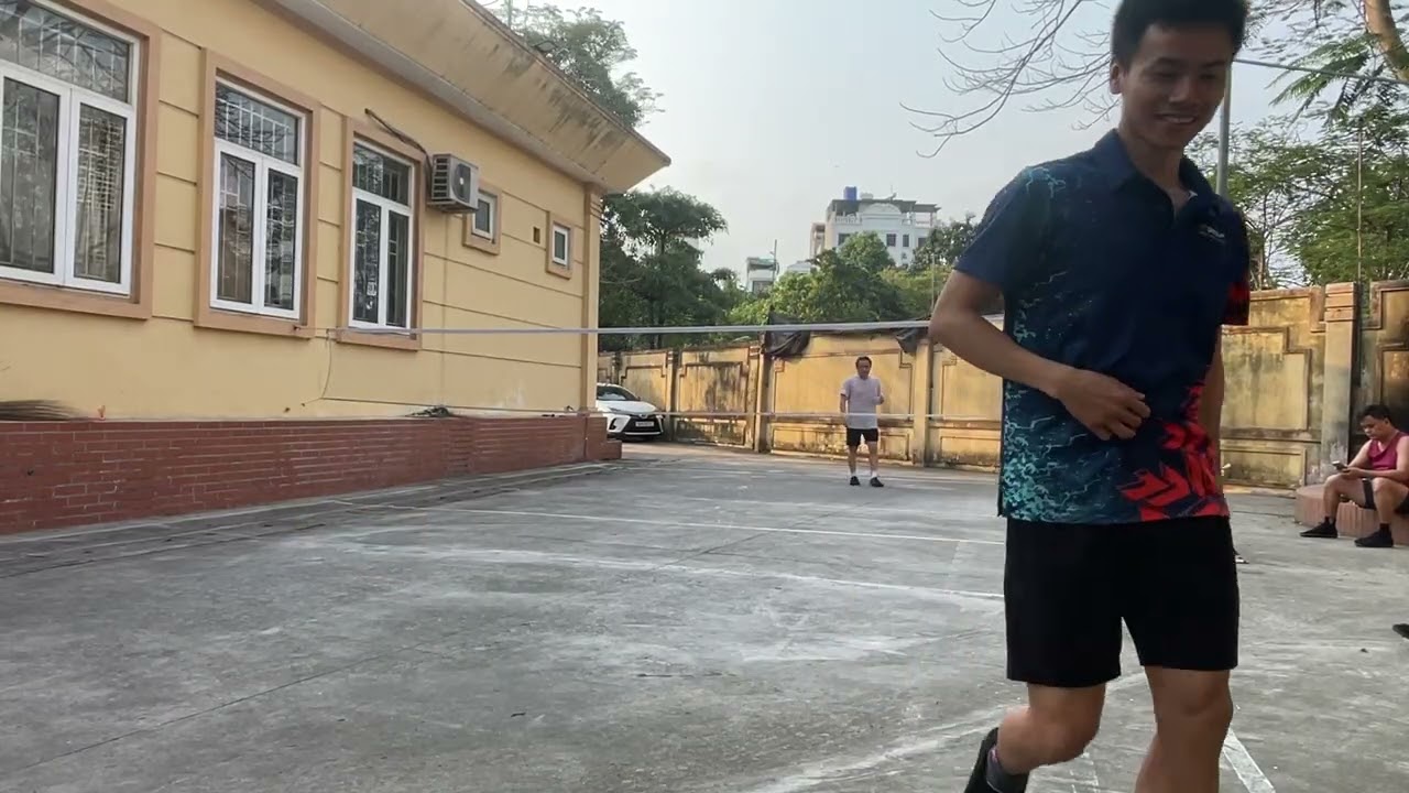 Lớp học đá cầu Hà Đông | Đơn nam 1 chạm: coach Huy Sáng - Anh Tuyến Văn Khê