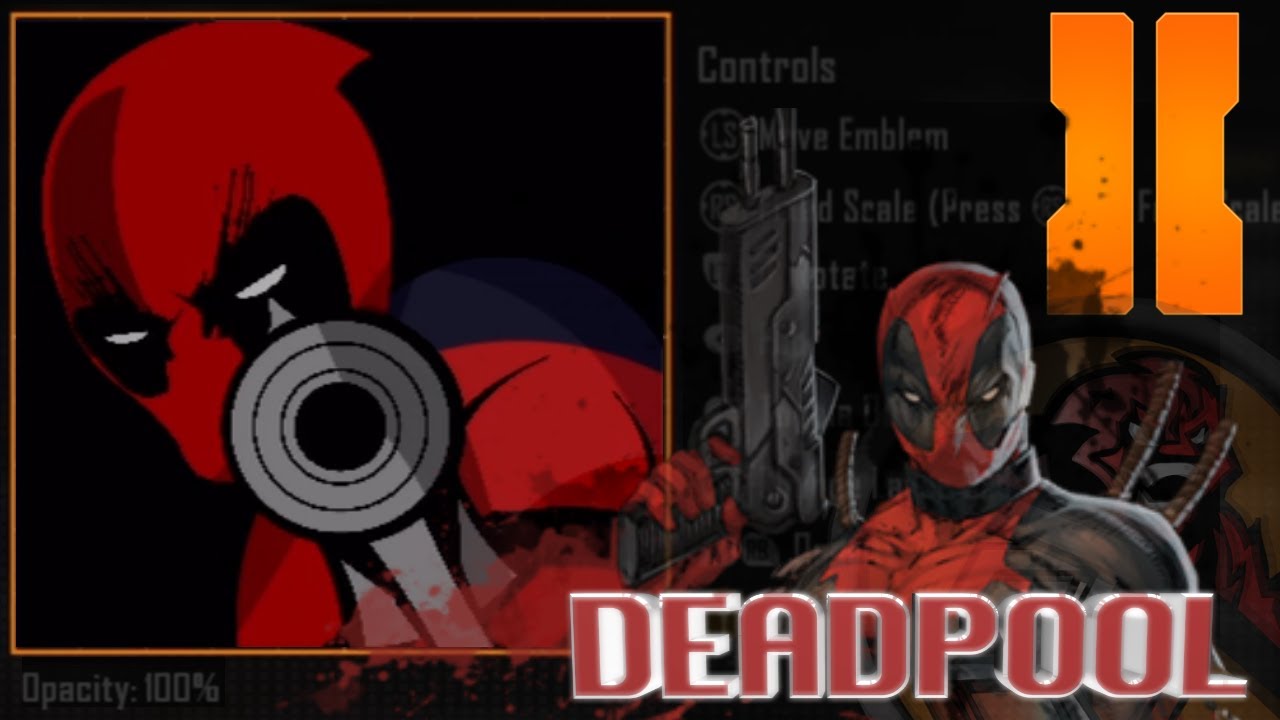 Black Ops 2 -  Epic Deadpool Emblem Tutorial
