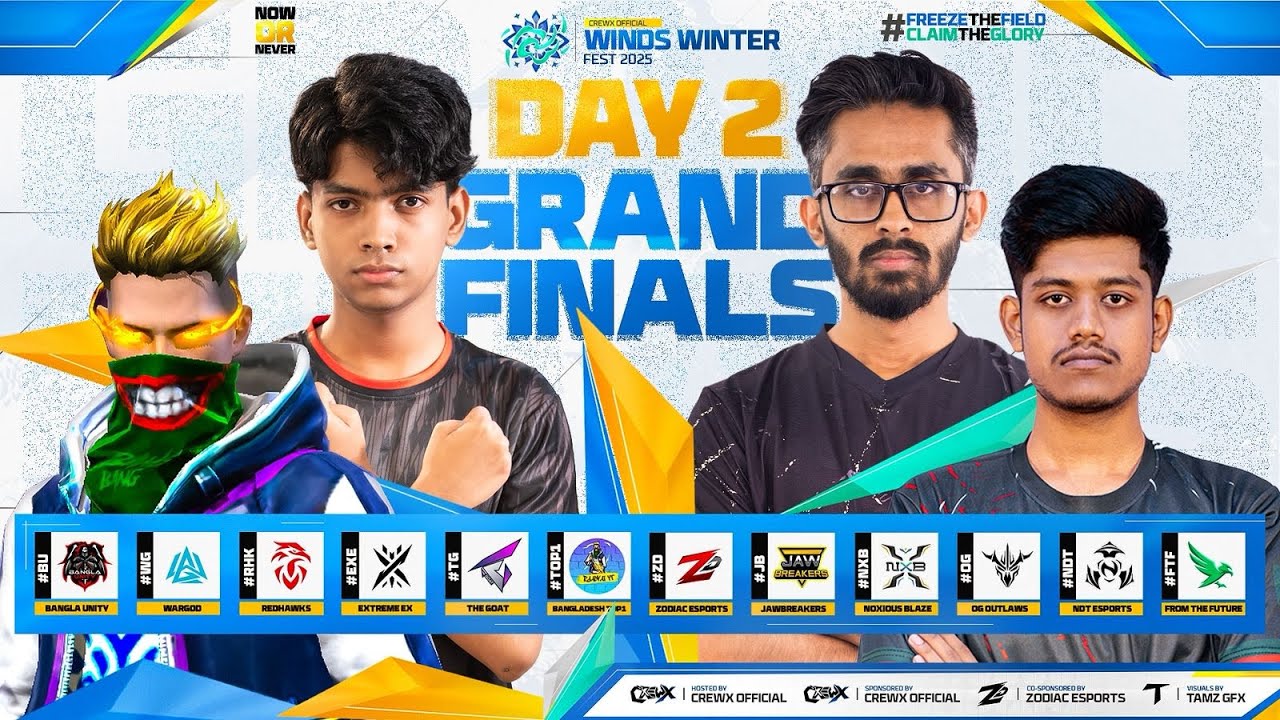 [🔴LIVE ] DAY×2 WINDS WINTER FEST | GRAND FINAL | CREWX OFFICIAL
