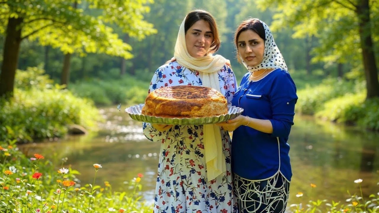 Rural life in Iran:Campfire Rustic Meatballs Pilaf | Cooking in the Heart of village