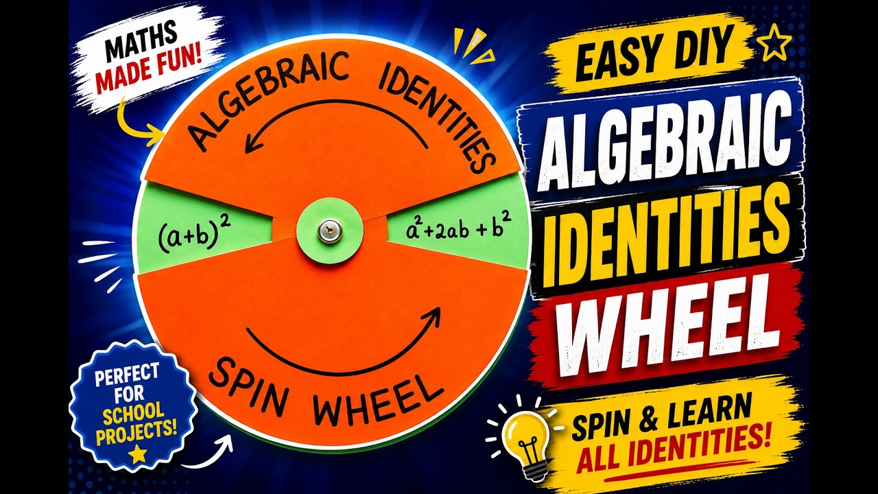 Algebraic Identities Working Model | Maths Working Model |Math Project Model | Math TLM | Math model