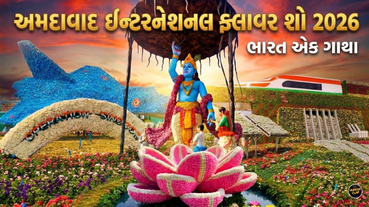 Ahmedabad International Flower Show 2026🌸 | Bharat Ek Gaatha | Riverfront Ahmedabad