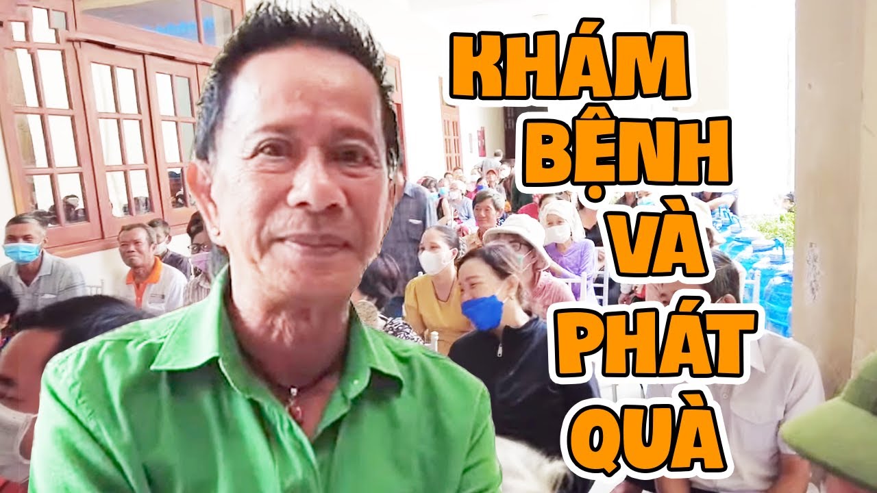 Danh Hài Bảo Chung đồng hành cũng Bệnh Viện Đại Học Y Dược khám bệnh và phát quà cho Bà Con