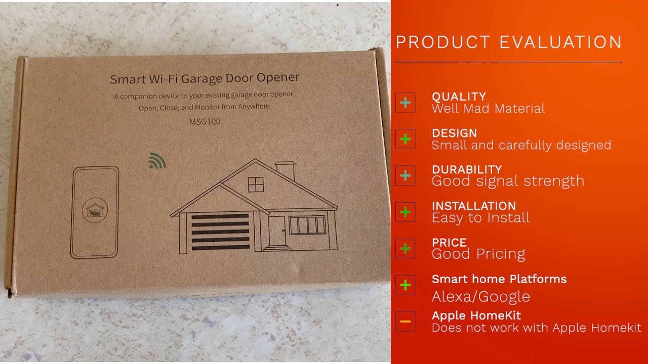 Meross SMART Garage Door Opener installation - Unbox and Review