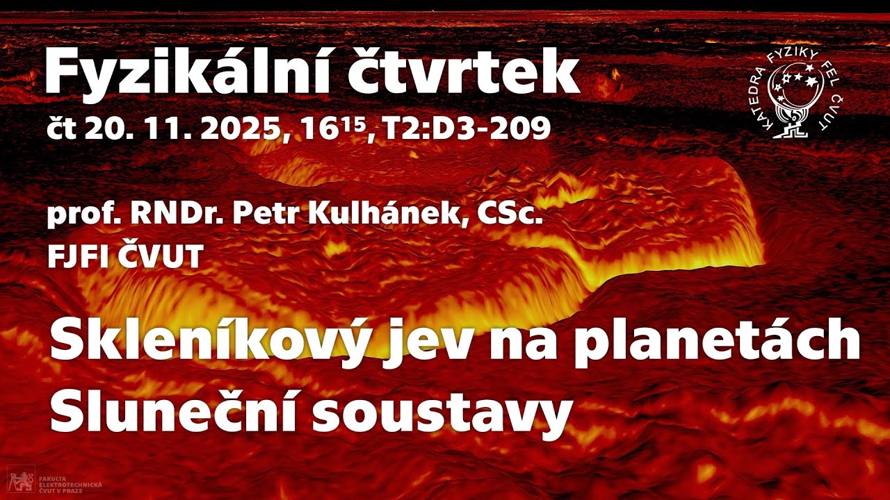 prof. P. Kulhánek: Skleníkový jev na planetách Sluneční soustavy [Fyz. čtvrtek]