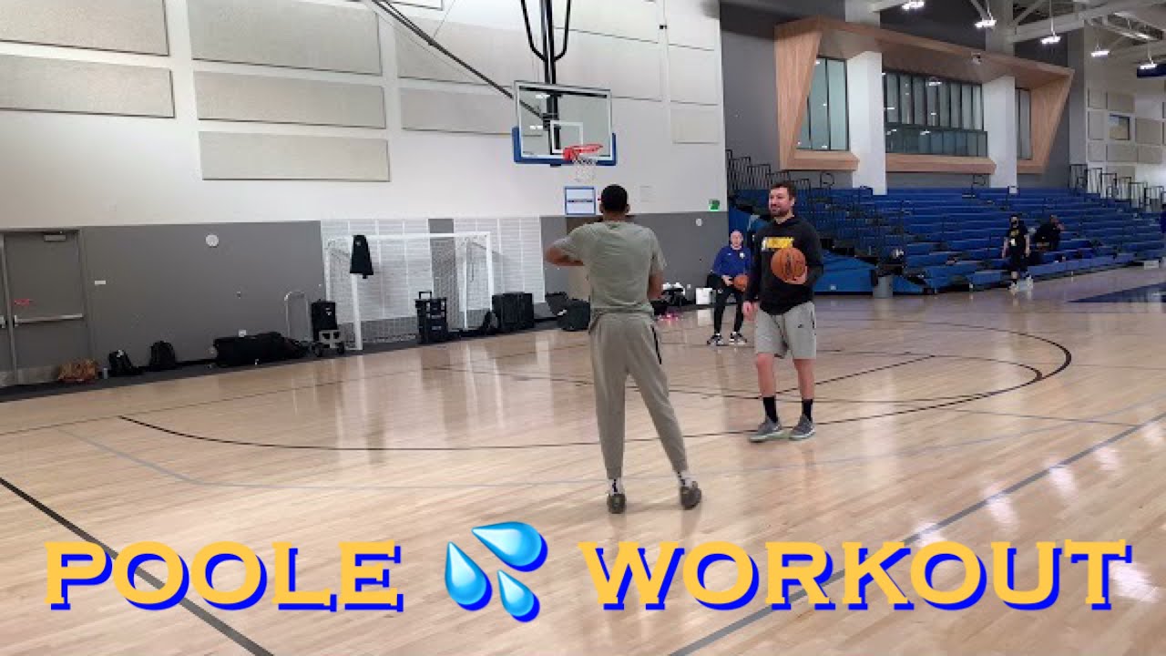 📺 Jordan Poole workout/threes in LA at Golden State Warriors practice, day before Phoenix Suns
