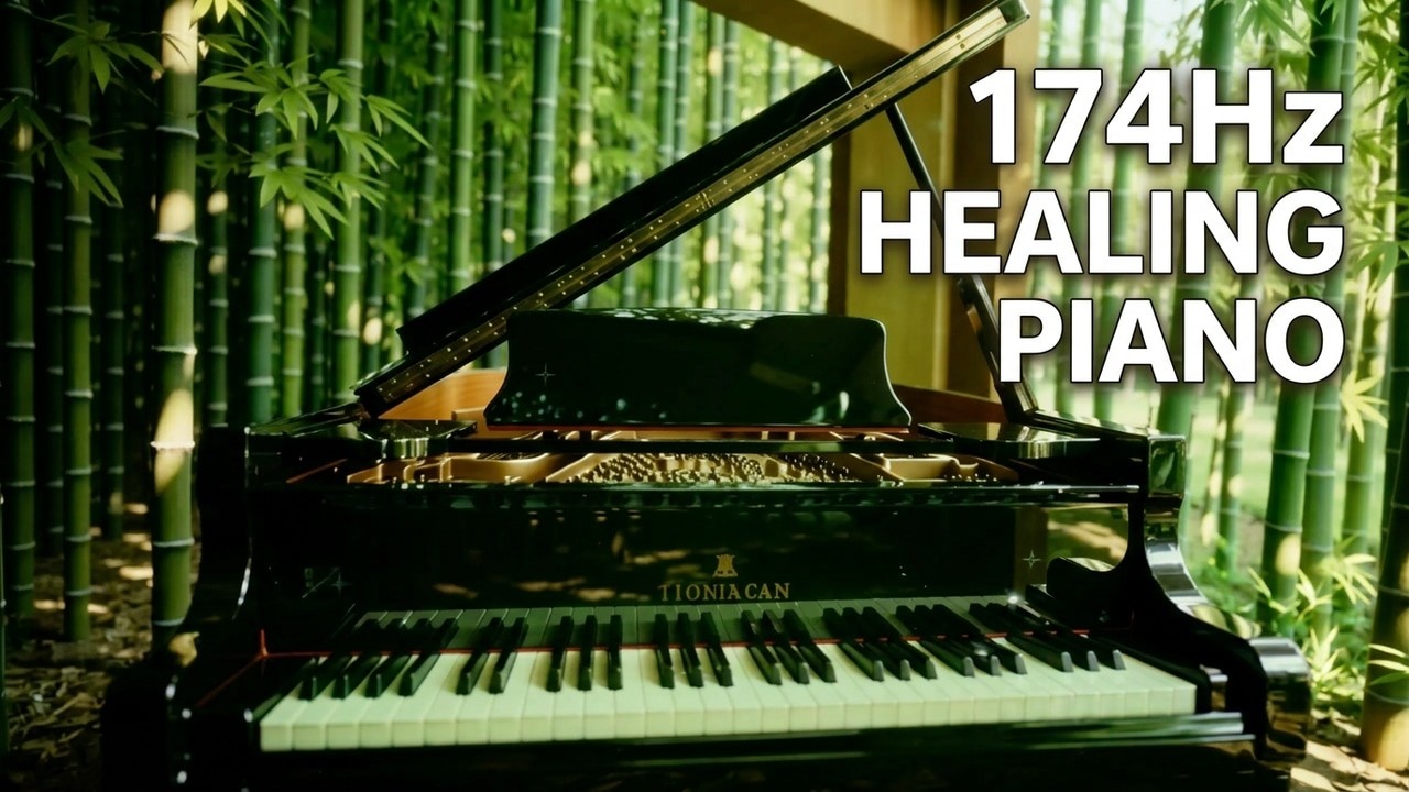 174Hz‐healing music - ゆったりとしたピアノ演奏で、自律神経を整える。