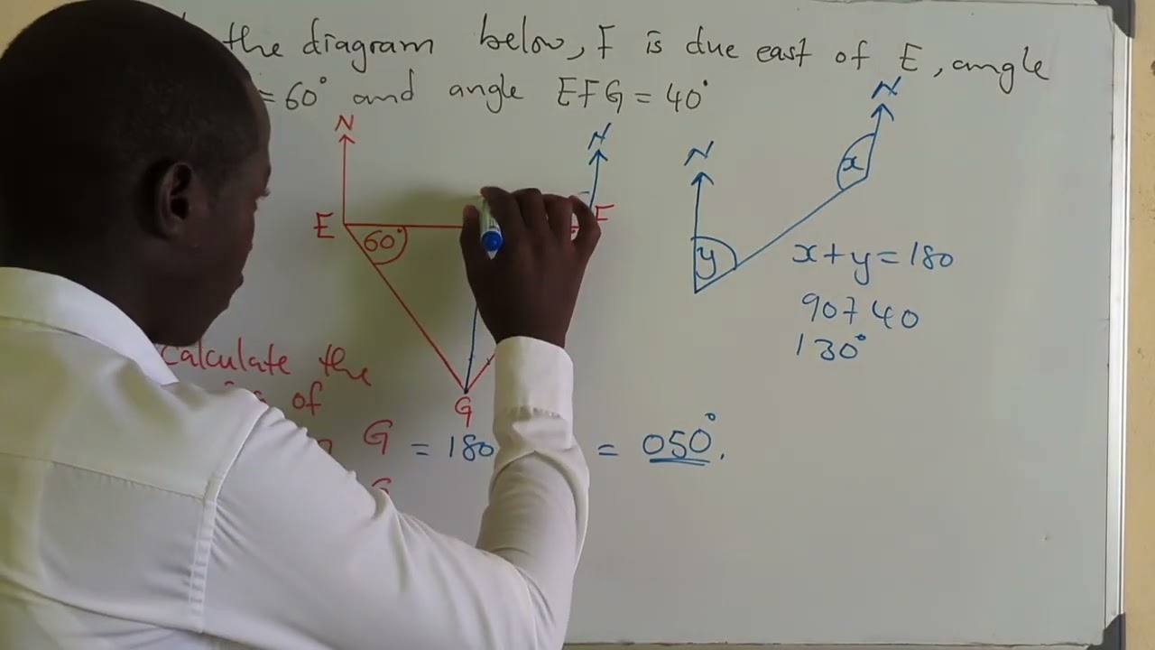 Bearings - mathematics exam questions (episode 2)