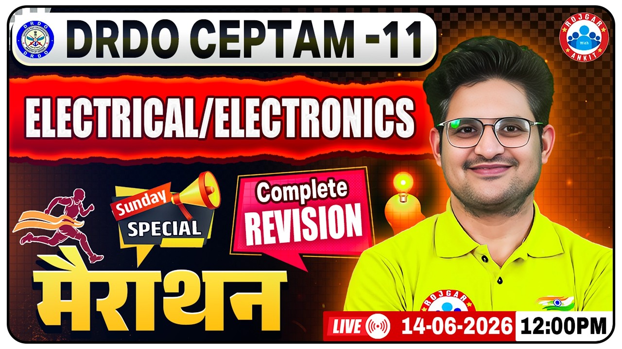 DRDO CEPTAM 11 Electrical Marathon | Electronics Complete Revision | Electrical Marathon For DRDO