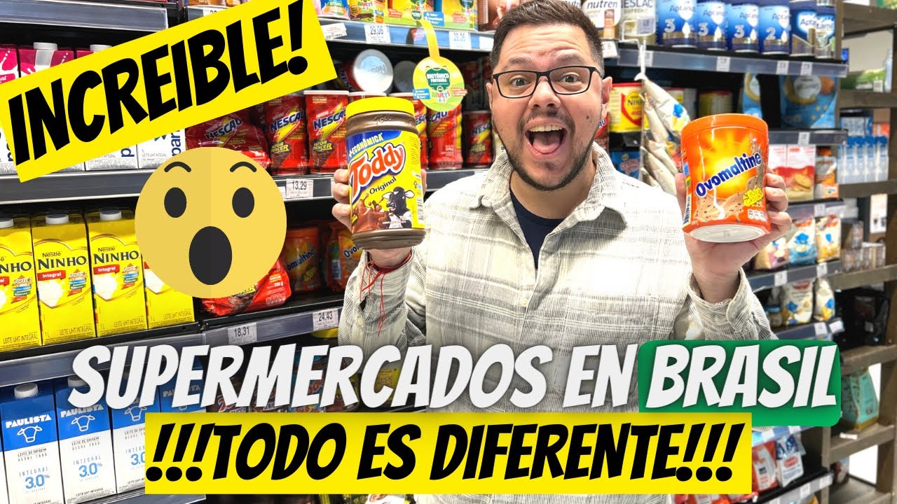 SUPERMERCADO en BRASIL 🇧🇷 TODO es DIFERENTE Y a menor PRECIO 🏆 SORPRENDENTE 😱