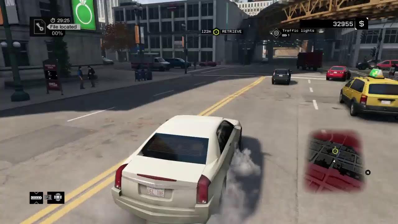 Watch Dogs 1 free roam gameplay PS4
