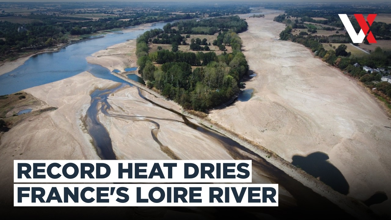 France's Record Heatwave Drains Loire River, Triggers Red Weather Alerts | VERTEX