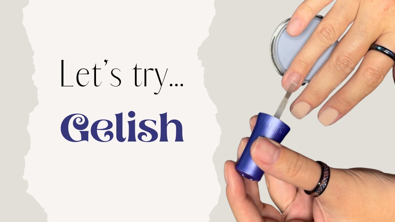 Dip powder nails at home | Gelish dip powder and gel polish